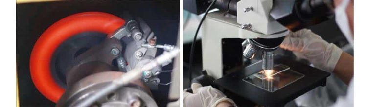 Link test for disc brake pads